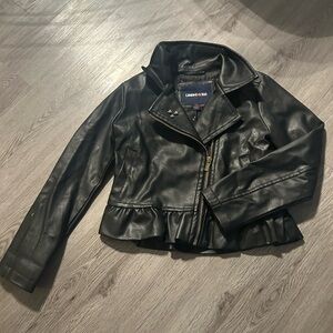 Limited Too Black Leather Jacket
